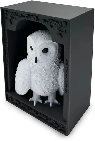 Print 3D de la 3D Morph Lab -ook nook, bufniță, culoare marmură