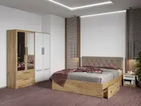 Set dormitor complet Stejar Auriu - Madrid - C75