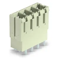 THT male header; 1.0 x 1.2 mm solder pin; straight; 100% protected against mismating; Pin spacing 7.62 mm; 8-pole; light gray