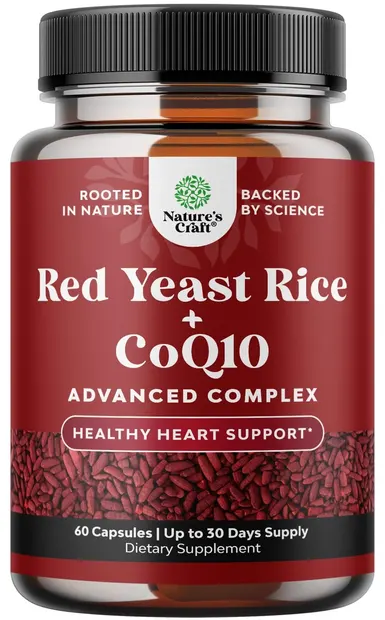 Red Yeast Rice + CoQ10, 60 capsule, Nature’s Craft