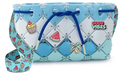 Set creativ Kidz World Studio Bags - Geanta de petrecere DIY, albastra