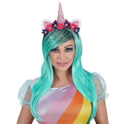 Peruca unicorn fantezie