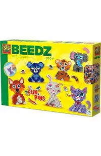 Joc creativ. Set margele de calcat. Funpins animale