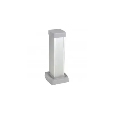 Snap-on mini-column - 1 compartiment 2 sides - inaltime 0.30 m - aluminiu body and capacs - aluminiu finish