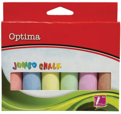 Crete colorate Optima Jumbo - 6 culori