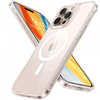 Husa MagSafe pentru Apple iPhone 16 Pro, Torras, Diamond, Transparenta