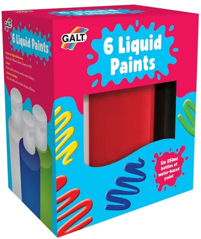 Vopsele lichide pe baza de apa Galt, 6 x 250 ml