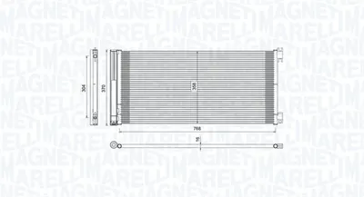 Radiator AC condensator cu uscator potrivit FIAT TALENTO; OPEL VIVARO B; RENAULT TRAFIC III 1.6D 2.0D 07.15