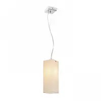 LUCIA 30x10 Corp de iluminat suspendat satinated sticla/crom 230V E27 42W