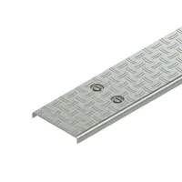 Capac pentru suport de cablu, antiderapant R9 conform. conform DIN 51130 cu dispozitive de fixare intarite, pre-asamblate si suport pentru placi de aluminiu, usor, pe suprafata, RDVSRSL 200