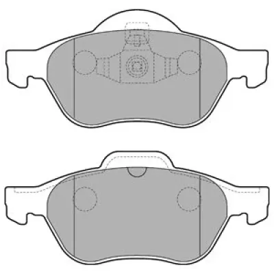 Set placute frana, frana disc DELPHI LP2252