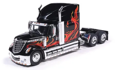 Model de colecție IXO Modern : Camioane- International Lonestar, Black/Red, 2010
