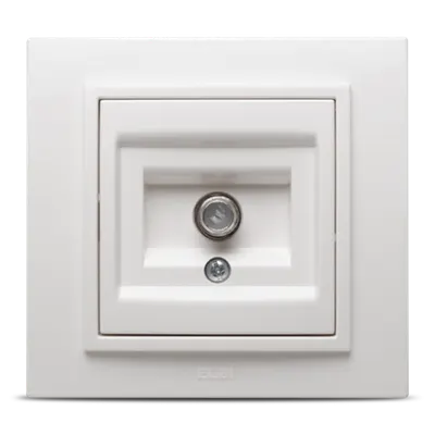 Zena Alb Priza Satelit F Conector ST