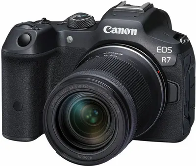 Aparat foto fără oglindă Canon - EOS R7, RF-S 18-150mm IS STM, Black