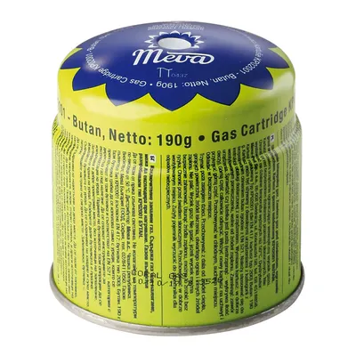 Cartuș de gaz Meva – 190 g, cu supapă de siguranță