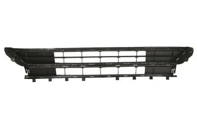 Grila bara fata mijloc cu linii cromate, plastic, negru potrivit VW POLO VI dupa 2017