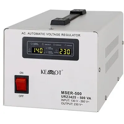 Stabilizator tensiune cu servomotor 500VA/300w MSER-500 KEMOT URZ3425