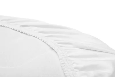 Cearceaf pentru saltea landou copii Sensillo Alb 75x35 cm cu elastic roata,continut fibre din bambus,lavabil 40grade