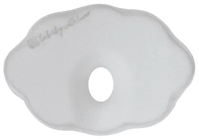 KikkaBoo - Pernă din spumă cu memorie pentru copii Cloud Airknit, gri