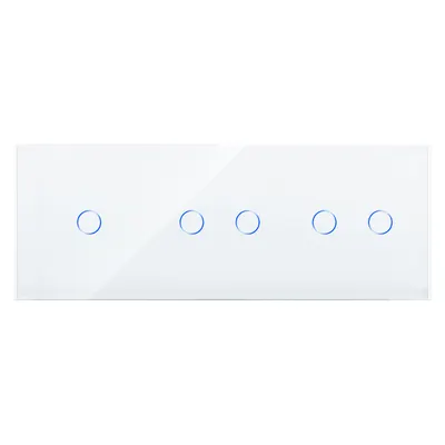 Panou Intrerupator Simplu + Dublu + Dublu cu Touch din Sticla LUXION