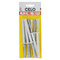 CELO Blister Nail plug NP 8-80 pre-assembled, SB countersunk plug cu countersunk surub (PZ3), zincat