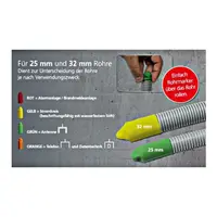 Pipemarker roll up YELLOW