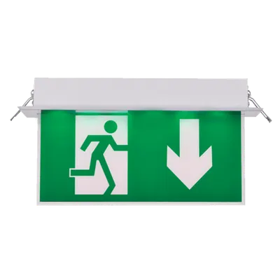 Al3116 -Lampa Exit Sageata in Jos / Plastic