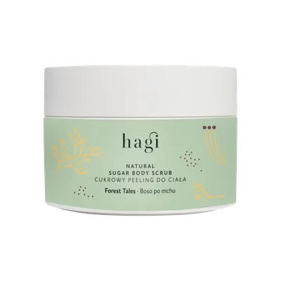 Scrub natural pentru corp cu zahar Forest Tales, 200g, Hagi