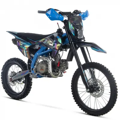 Motocicleta Enduro Cross Asix XB67 125cc, 4T, roti 19 16 , 4 viteze, pornire electromotor, negru albastru