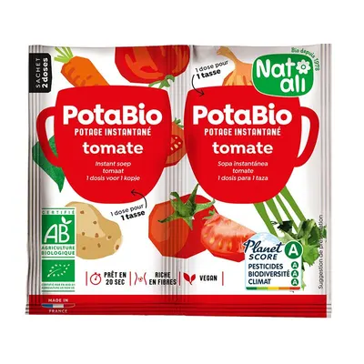 Supa instant cu rosii si legume bio 2 buc x 8.5g 17g Nat-ali