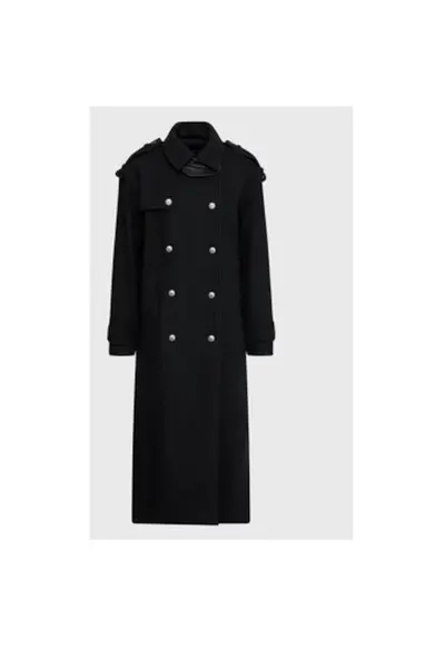 Palton dama - 301372301 - Lana/Poliester reciclat - Negru - Negru