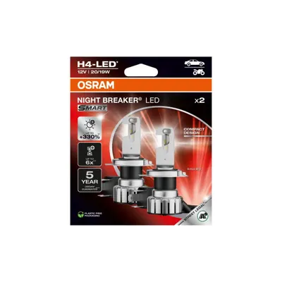 Bec Led Osram H4 Night Breaker Smart Omologat RAR , + 330%12V, 20/19W Cod: 64193DWNBSMB2-230