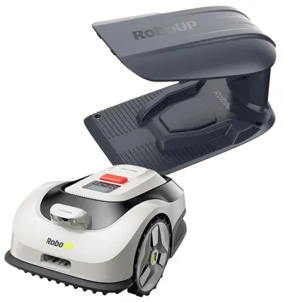 Cositoare robot RoboUP - Raccoon 2 SE, fără cablu, până la 600 m2 + garaj