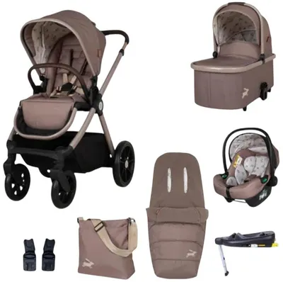 Cărucior pentru bebeluși 3 în 1 Cosatto - Giggle 4 + geantă și sac+ bază IsoFix , Lollop
