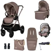 Cărucior pentru bebeluși 3 în 1 Cosatto - Giggle 4 + geantă și sac+ bază IsoFix , Lollop