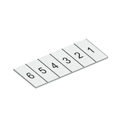 Marking strips; cut to a defined length; not stretchable; white