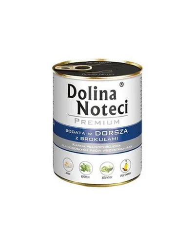 DOLINA NOTECI Premium Mix cod și broccoli și vită 24x800 g hrană umedă pentru câini