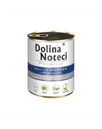 DOLINA NOTECI Premium Mix cod și broccoli și vită 24x800 g hrană umedă pentru câini