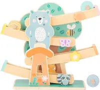 Piesa de lemn Small Foot - Cu bile, animale
