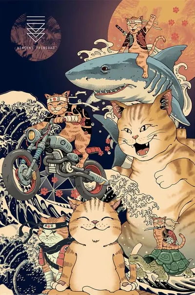 Maxi poster Pyramid Art: Vincent Trinidad - Catana Montage