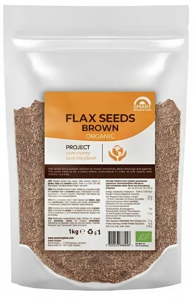 Semințe de in, 1 kg, Smart Organic