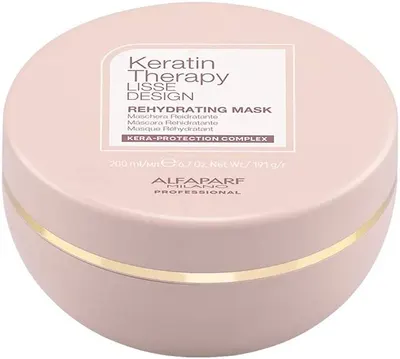 Alfaparf Keratin Therapy Mască de păr rehidratantă cu keratină, 200 ml
