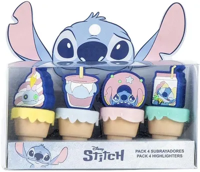 Set mini markere Cerda Stitch - 4 buc.