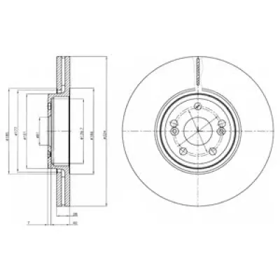 Disc frana DELPHI BG9687