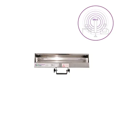Dispozitiv de dezinfectie cu lumina ultravioleta UV-C (lampa UV-C) LBAI 8W, din inox, cu montare pe perete