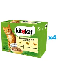 KITEKAT Set mancare umeda pisici adulte, pui, curcan si pasare in aspic 48x85 g