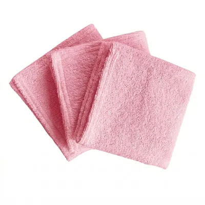 Set 3 prosopele din frotir 30x30 cm Twindeco Roz