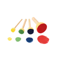 Set 40 de bureti pentru pictura, 4 dimensiuni, pentru gradinita si scoala