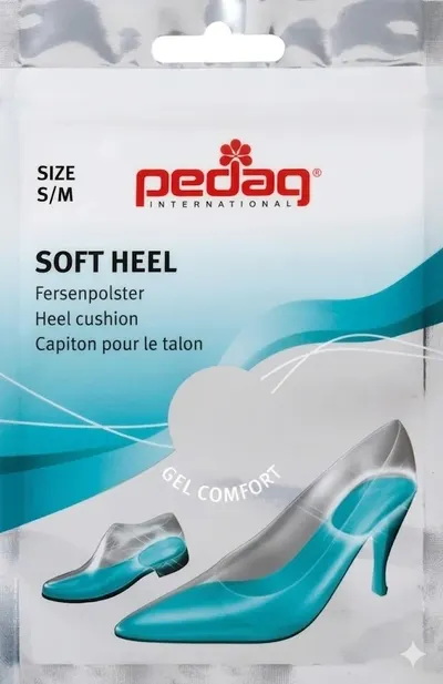 Pernuțe din gel pentru călcâi Pedag Soft Heel Art 176, mărimea S/M