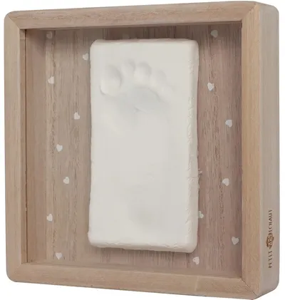 Cadru din lemn pentru amprenta copiluluiPetit Artichaut - Pretty Hearts